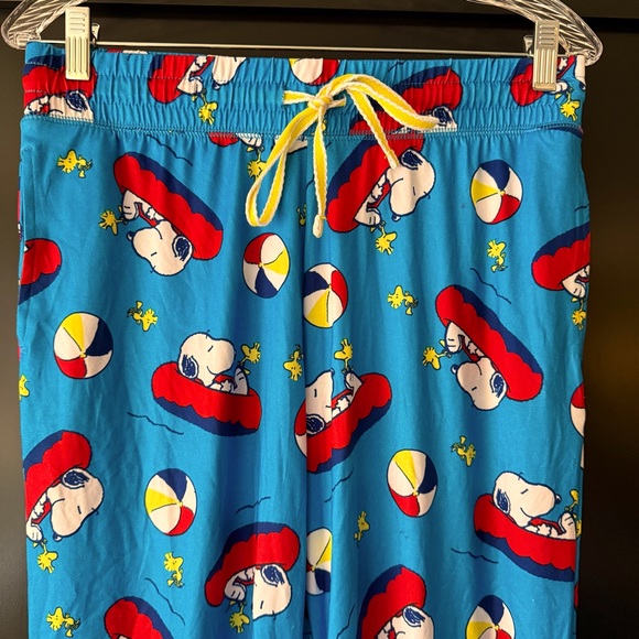 NWOT Peanuts lightweight soft jogger sleep pants with pockets size medium - Picture 3 of 5